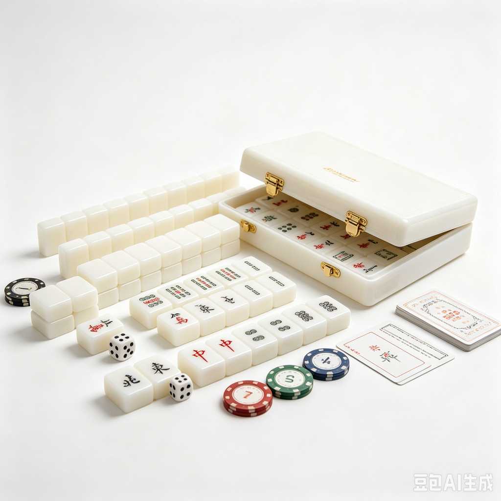 green transparent mahjong tiles